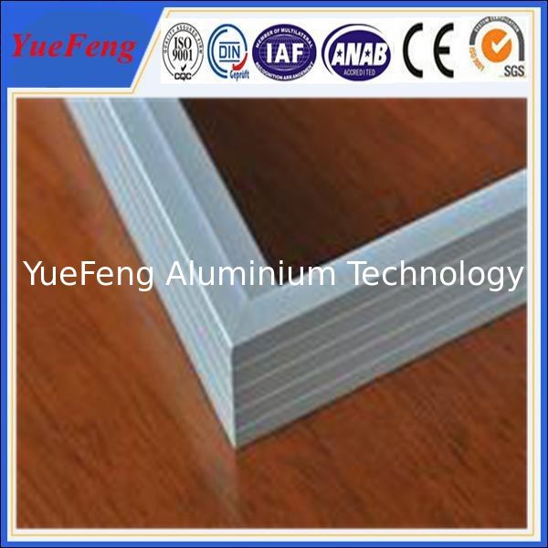 Silvery Anodized Aluminum frame for PV solar module manufacturer