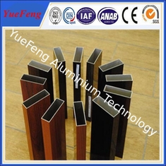 Aluminium profile wood color , OEM design 6063 grade aluminium triangle tube allibaba com