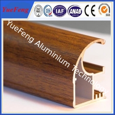 Wood finished aluminum extrusion profiles,aluminum window frames price for South Africa