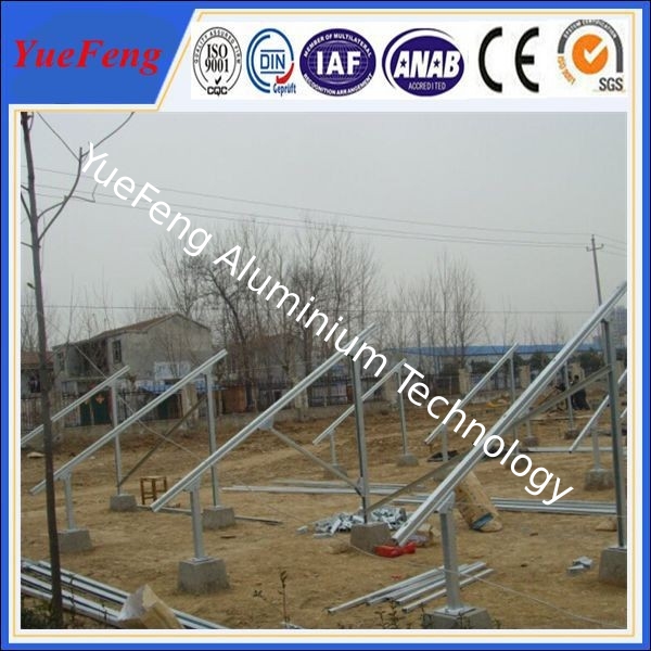 solar racks/ground mounted solar panel mounting brackets with aluminum rails