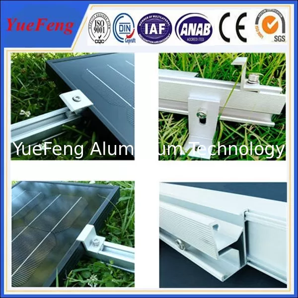 supply extrusion aluminum,6061/6063 best solar panel mounting aluminum rail OEM