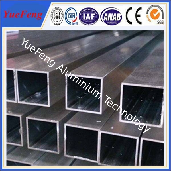 Hot! aluminum square hollow tube, aluminum alloy tube profile, aluminium extrusion tube