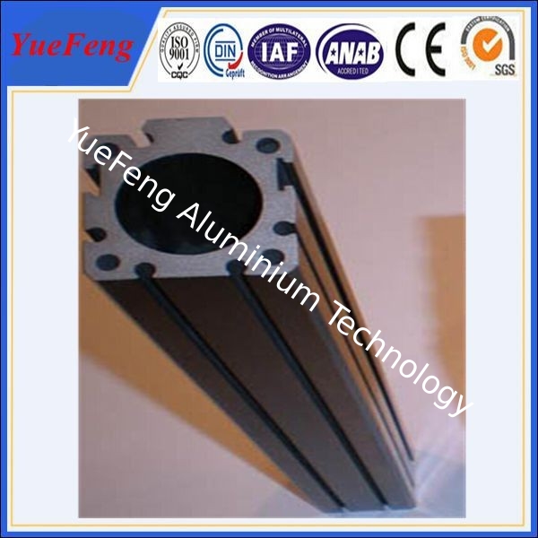 HOT!!!Export high quality of custom t slot anodized black color aluminum extrusions
